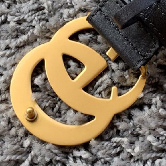 Gucci 4*110cm Leather Belt with Double G Buckle Unisex - Picture 6 of 6